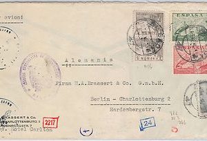 41791 - España - HISTORIA POSTAL: CARTA Censurada de BILBAO a BERLIN 1942