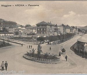 55660 -- CARTOLINA d'Epoca - LAGO MAGGIORE:  Arona - PANORAMA