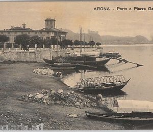 55661 -- CARTOLINA d'Epoca - LAGO MAGGIORE:  Arona - PORTO