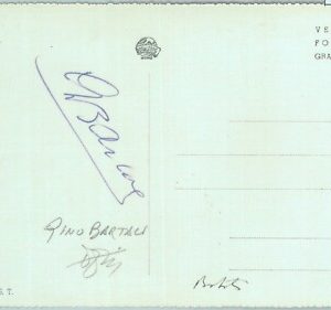 86918  - AUTOGRAFO -  CICLISMO Cycling  1950's su CARTOLINA - Gino BARTALI