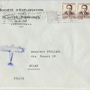 59289 -    MOROCCO - POSTAL HISTORY: COVER to ITALY - 1968