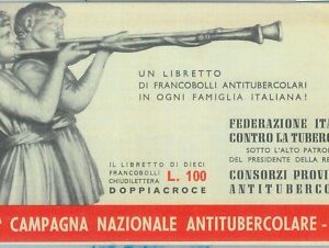 87053  - VIGNETTE  D'EPOCA -  Libretto bolli ANTI TUBERCOLOSI 1966