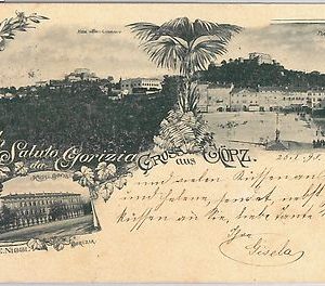 52941  - CARTOLINA d'Epoca - GORIZIA Città - SALUTI - GRUSS AUS 1898
