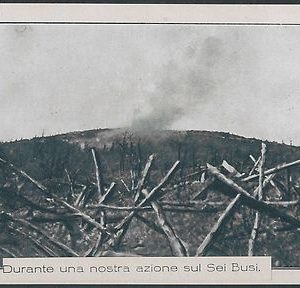 52949  - EX- LIBRIS - GORIZIA : Durante una nostra azione sul Sei Busi