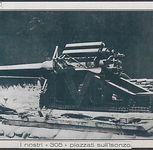 52950  - EX- LIBRIS - GORIZIA : I nostri 305 piazzati sull'Isonzo