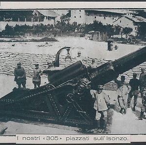 52951  - EX- LIBRIS - GORIZIA : I nostri 305 piazzati sull'Isonzo