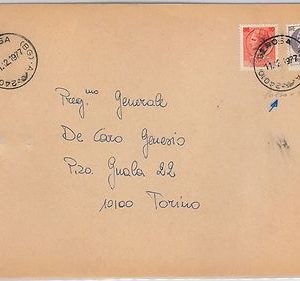 48484 - REPUBBLICA - STORIA POSTALE - SIRACUSANA: FALSO per posta SASS spec F690