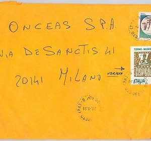 48485 - ITALIA REPUBBLICA - Varieta' su BUSTA: MUSEO EGIZIO Torino EGYPT - 1991