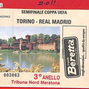 C1561 - Vecchio  BIGLIETTO PARTITA CALCIO - UEFA  2013-14  TORINO vs REAL MADRID