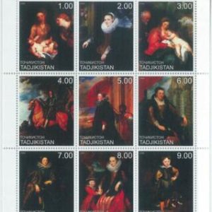 M1872 - TAJIKISTAN, 2000 MINIATURE SHEET: Anthony van Dyck, Baroque Art, Belgium