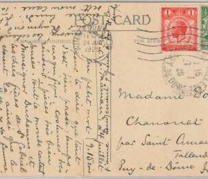 50034 - GREAT BRITAIN - Postal History - Postcard postmarked WIMBLEDON - Tennis