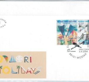 50043 - BOSNIA HERZEGOVINA - Postal History - FDC COVER 2004 - SPORT: Skiing