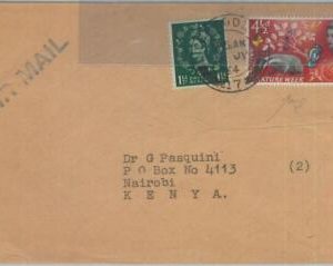 72461 GREAT BRITAIN - POSTAL HISTORY - PHOSPHOROUS stamp on cover to KENYA 1964