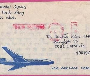 ag1530 - VIETNAM - Postal History - Air mail COVER to NORWAY 1984
