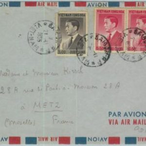 91252 -  VIETNAM - Postal History -  AIRMAIL COVER to FRANCE - 1956