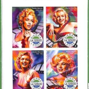 A2538 - SIERRA LEONE - ERROR: IMPERF Miniatura lámina -2019 Cine Marilyn Monroe