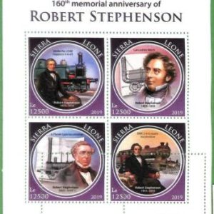 A2519 - SIERRA LEONE - ERROR: MISPERF - 2019, Locomotoras, Trenes, R. Stephenson