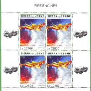 A2543 - SIERRA LEONE - ERROR: MISPERF, Miniatura s -2019 Bomberos, Aviones