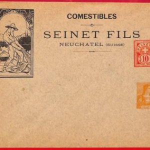 24062 - SWITZERLAND - Postal History - Advertising STATIONERY  Fishing NEUCHATEL
