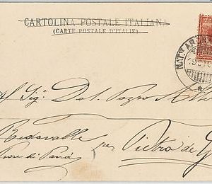 ITALIA REGNO storia postale: CARTOLINA con annullo NATANTTE ARONA - LOCARNO 1902