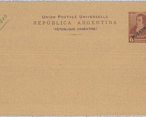 37365-  ARGENTINA - Postal Stationery  6 Centavos overprinted MUESTRA - SPECIMEN