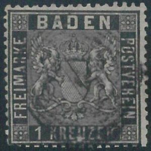 77914f - GERMANY Baden -  STAMP:  Michel  #  9  -  USED