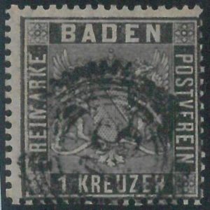 77914h - GERMANY Baden -  STAMP:  Michel  #  9  -  USED