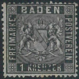 77914j - GERMANY Baden -  STAMP:  Michel  #  9  -  USED