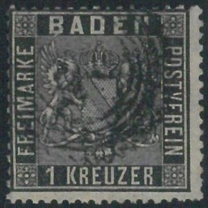 77914i - GERMANY Baden -  STAMP:  Michel  #  9  -  USED