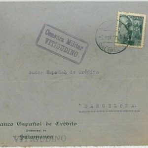 34632 - SPAIN España - POSTAL HISTORY - CENSURA MILITAR : VITIGUDINO (Salamanca)