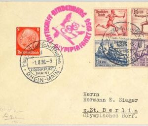 57899 - GERMANY - POSTAL HISTORY 1936 OLYMPIC GAMES - Hindenburg Zeppelin