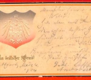 aa8042 - GERMANY Deutschland - Ansichtskarten POSTCARD - Flag EMBOSSED