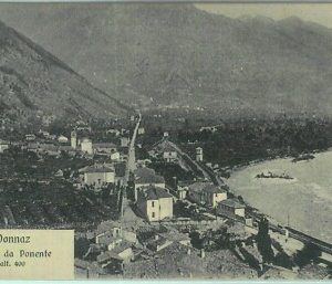 97509  - CARTOLINA d'Epoca -  AOSTA provincia  - DONNAZConca da Ponente 1915