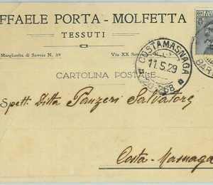 98033  - CARTOLINA d'Epoca -  BARI provincia   -  MOLFETTA  1928