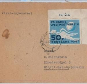 56162 - GERMANY - POSTAL HISTORY: #242 on FDC COVER 1948 - BIRDS Dove - RARE!