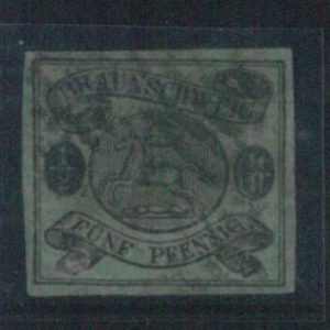 78048  -  GERMANY Braunschweig - STAMP: Michel  #  10a  very Finely USED