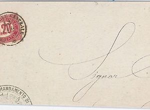 CATANZARO -- ITALIA REGNO:  storia postale FRONTALE da Chiaravalle Centrale 1875