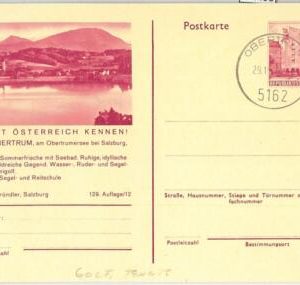 54498 -  AUSTRIA - POSTAL HISTORY:  STATIONERY CARD : Obertrum  TENNIS  1974