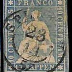 94992cE -   SWITZERLAND - STAMP - Zumstein # 23 Cb - Very Fine  USED