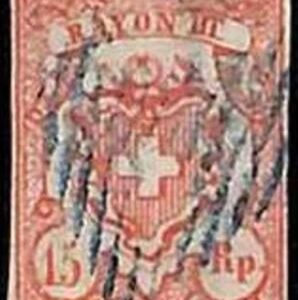 94987cH  - SWITZERLAND -  STAMPS  - Zumstein # 20 -  VERY Fine USED