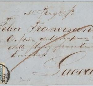 56249  - AUSTRIA -  POSTAL HISTORY: COVER from WIEN  to TOSCANA Lucca 1853