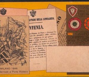 Lib541 - CARTOLINA d'Epoca Illustrata -  Commemorazione  5 GIORNATE di MILANO