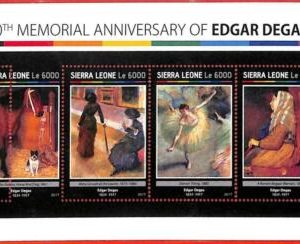A4642 - SIERRA LEONE - ERROR MISPERF Miniatura s: 2017, Degas, Arte,...