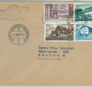 66923 - SWITZERLAND - Postal History - Zumstein B42/45 on COVER 1949