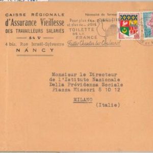 56646 - FRANCE -  POSTAL HISTORY: POSTMARK on COVER 1961  - BIRDS Cockrell