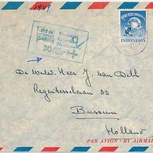 59343 - INDONESIA - POSTAL HISTORY: COVER to NETHERLANDS via KLM 1949 - UPU
