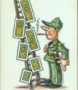 91992 -  Vintage POSTCARD -  HUMOR - Military WWI  SATIRE -  GERMANY