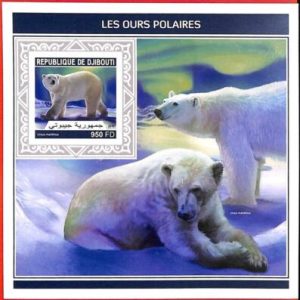 A3996 - Djibouti - ERROR IMPERF, Souvenir sheet: 2018, Polar Bears