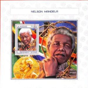 A4792 - SIERRA LEONE - ERROR MIPERF: 2017, Nelson Mandela, Nobelpreis, Flaggen