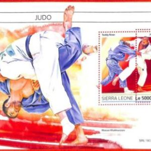 A4552 - SIERRA LEONE - ERROR MISPERF Souvenir s: 2019 Judo, T Riner, Khalmurzaev